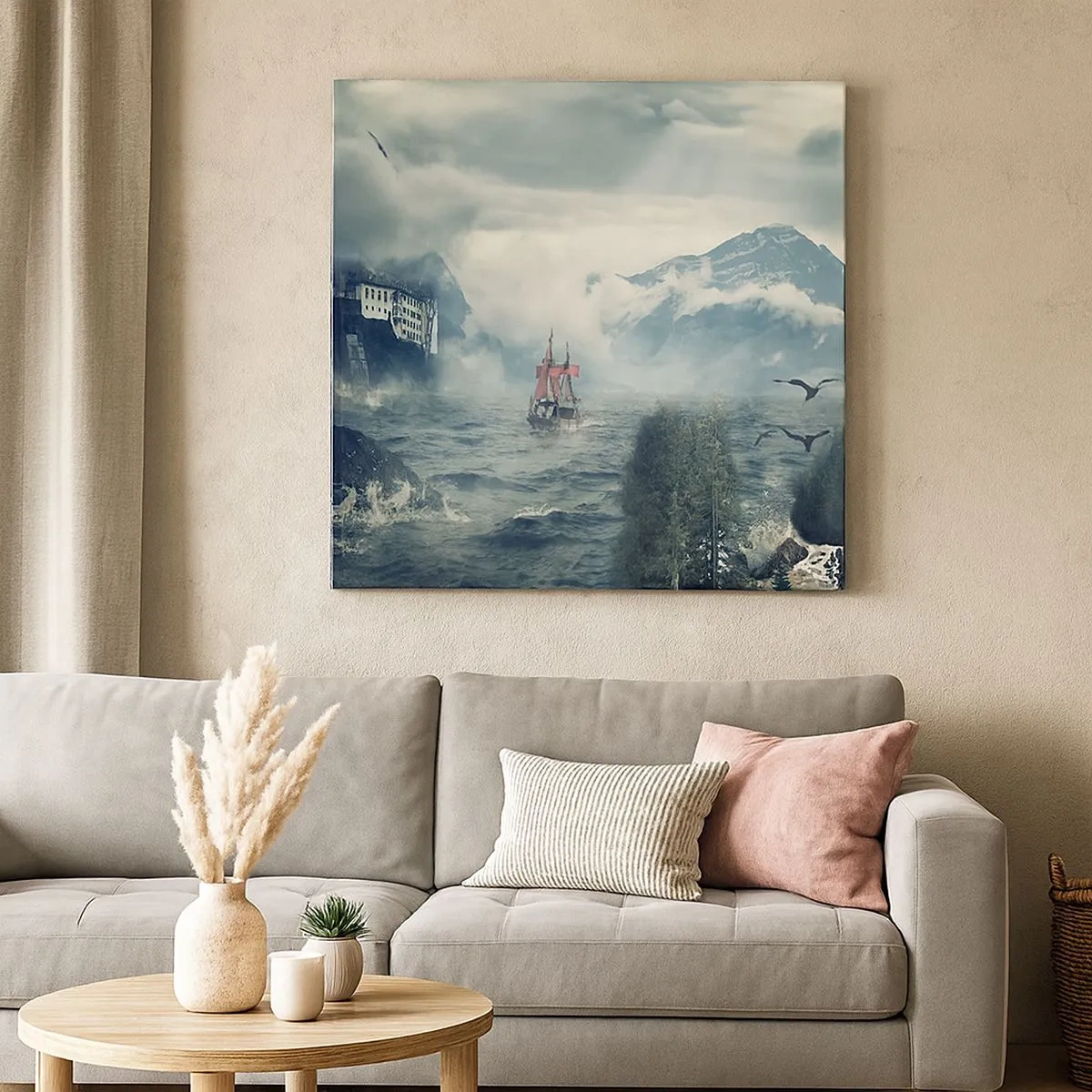 Obraz na płótnie - Na magicznych wodach - 30x30 cm