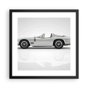 Plakat w czarnej ramie - Obietnica zabawy - 40x40 cm