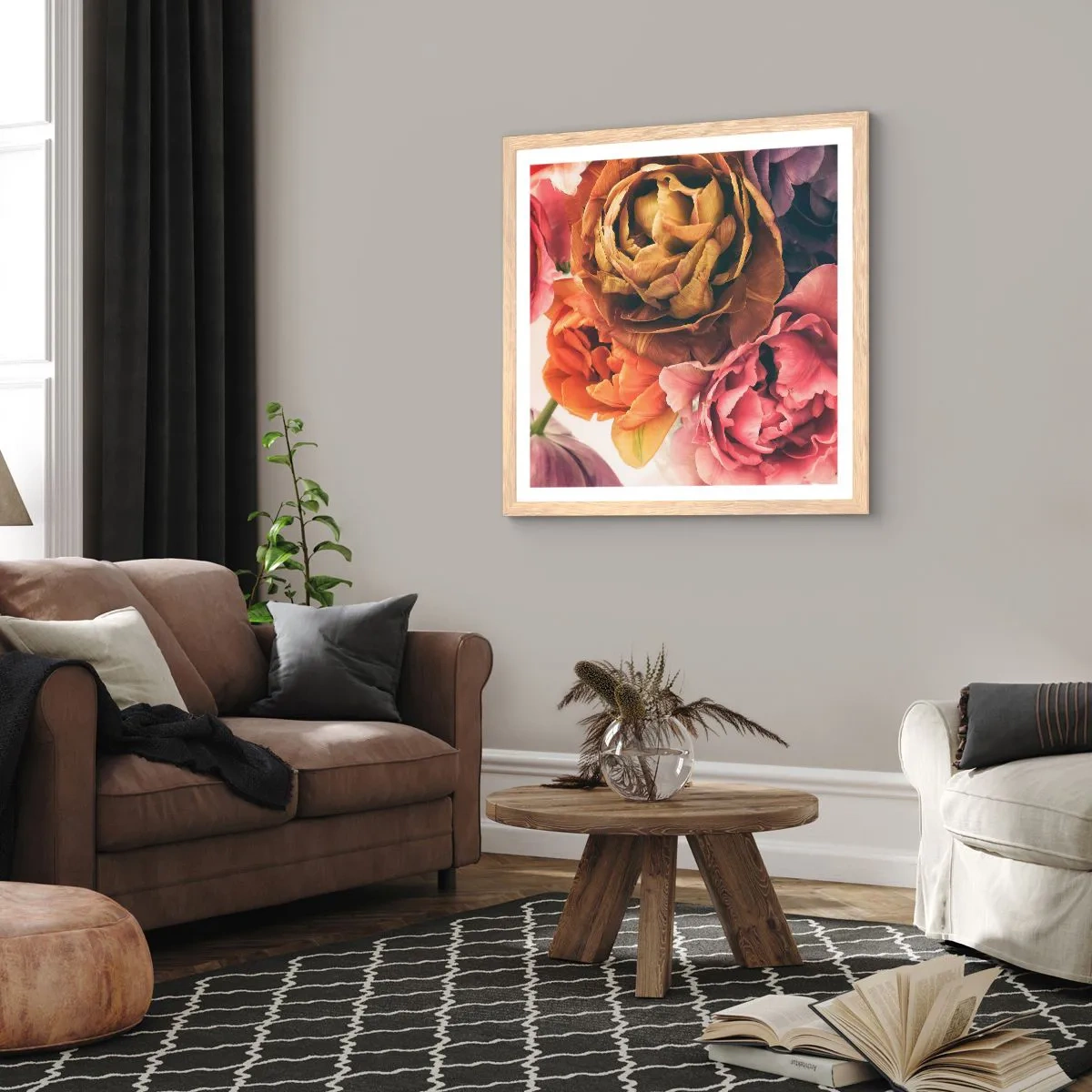 Plakat w ramie jasny dąb - Święto życia - 50x50 cm