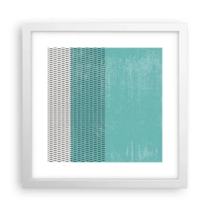 Plakat w białej ramie - Kompozycja zrównoważona - 30x30 cm