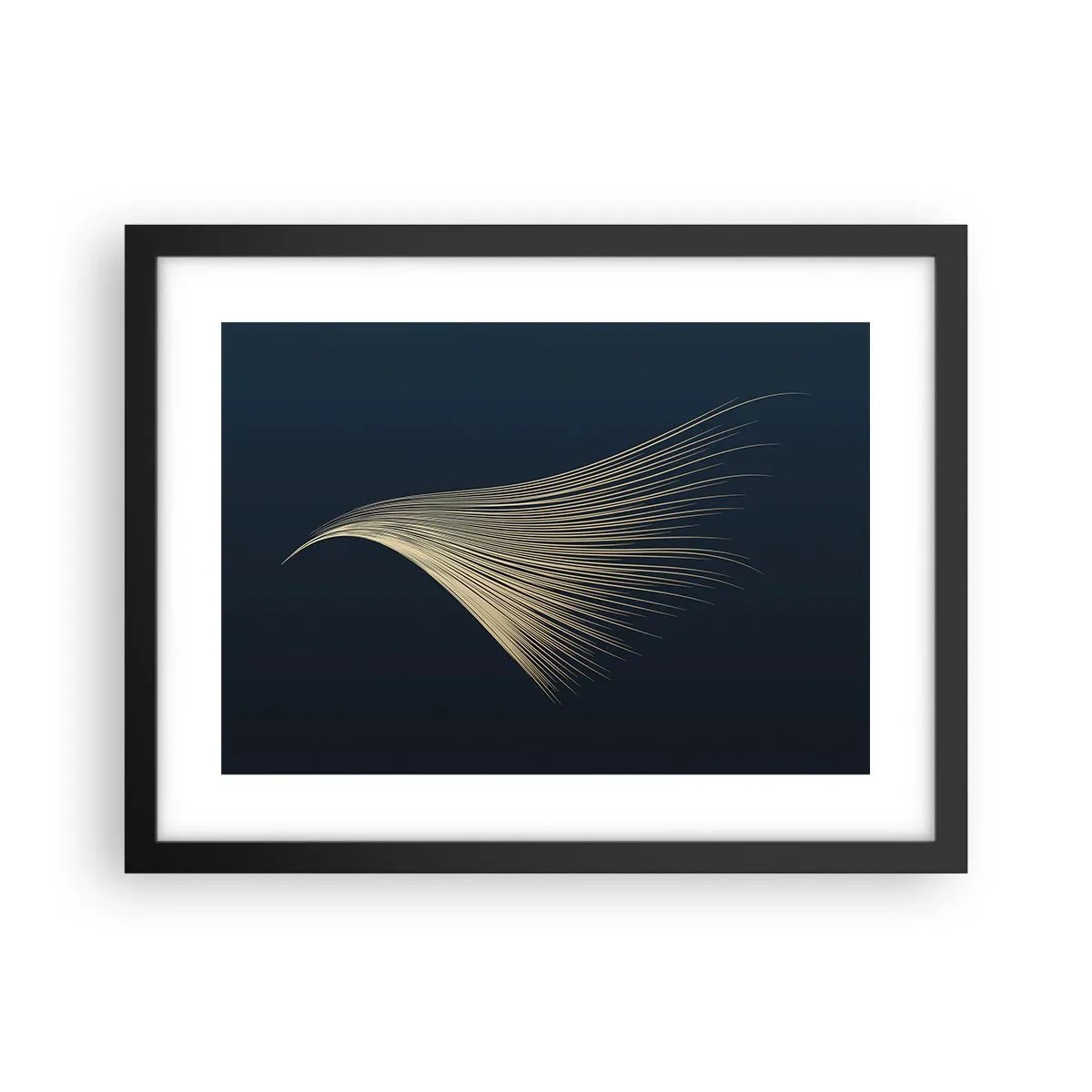 Plakat w czarnej ramie - Jak anioła włos - 40x30 cm