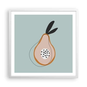 Plakat w białej ramie - Przeniknąć w naturę rzeczy - 60x60 cm