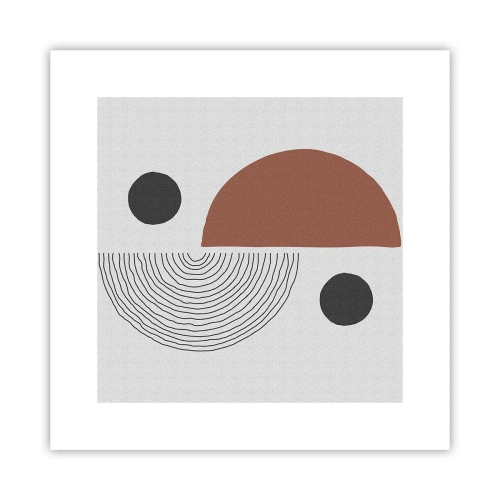 Plakat - Doskonałość koła - 30x30 cm