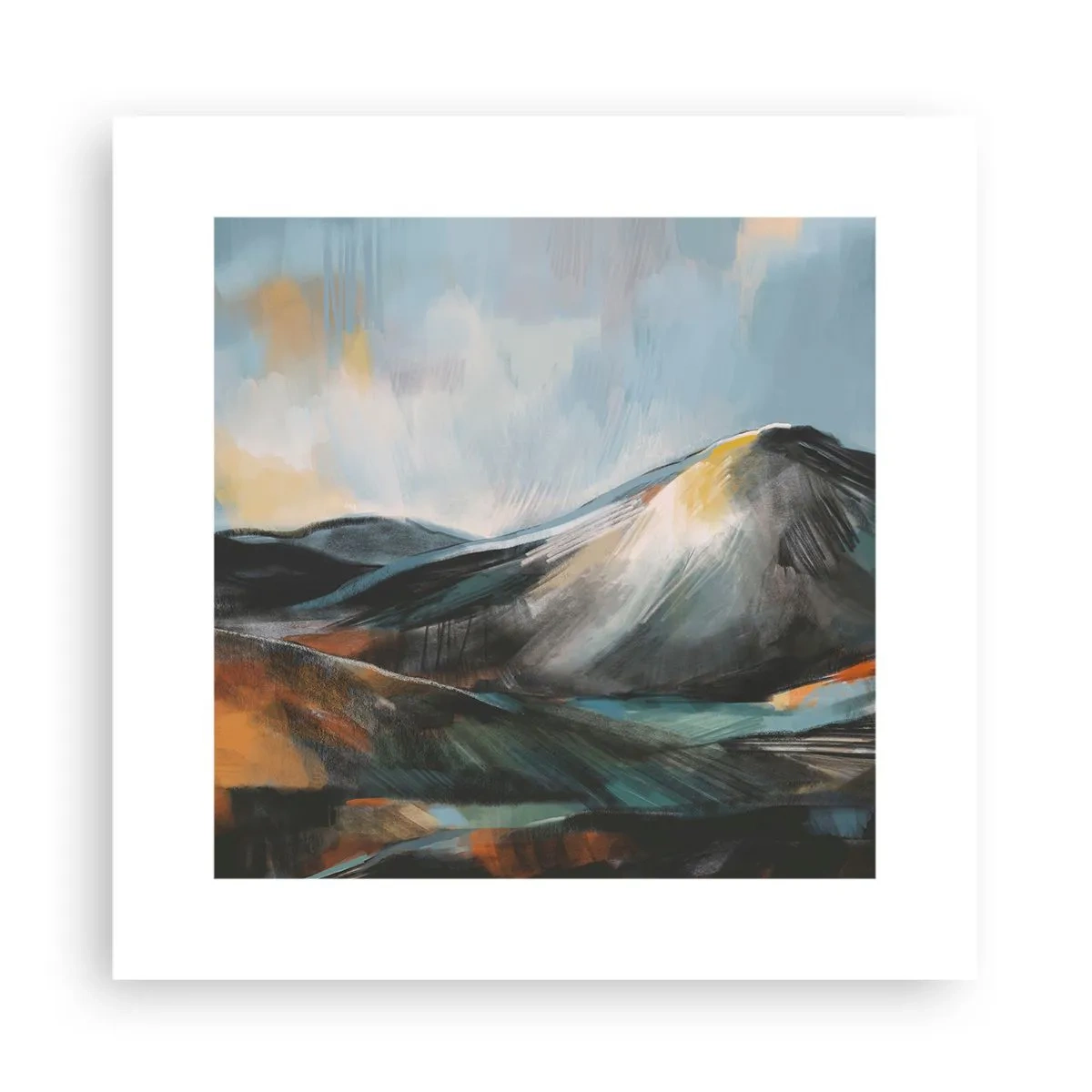 Plakat - Surowe i piękne - 30x30 cm