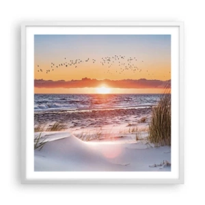 Plakat w białej ramie - Pejzaż horyzontalny - 60x60 cm