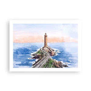 Plakat - Zwrócona ku morzu - 70x50 cm