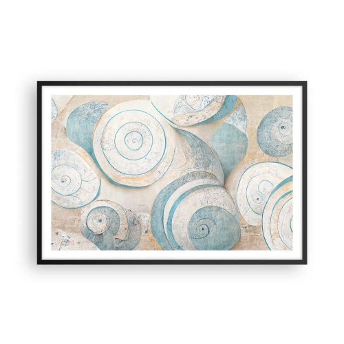 Plakat w czarnej ramie - Co kryje muszla? - 91x61 cm