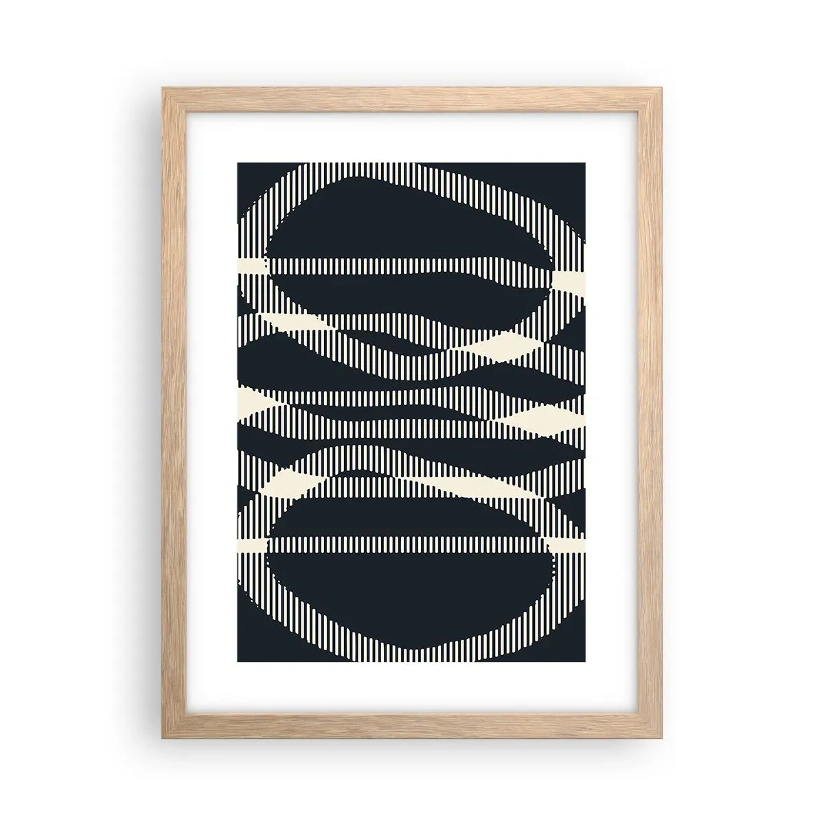 Plakat w ramie jasny dąb - Próba przełamania ciemności - 30x40 cm