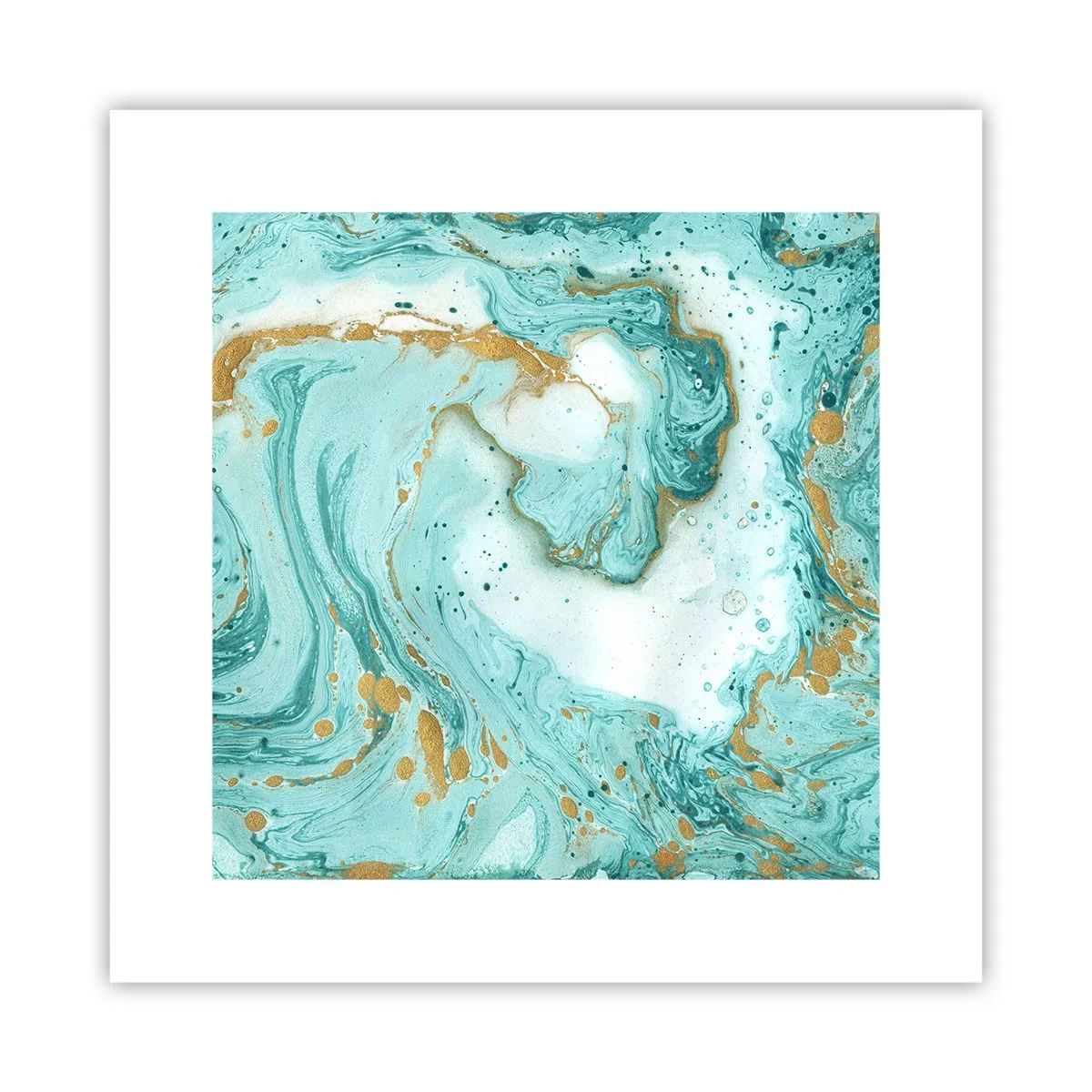 Plakat - Pod wielką falą z epoki Edo - 30x30 cm