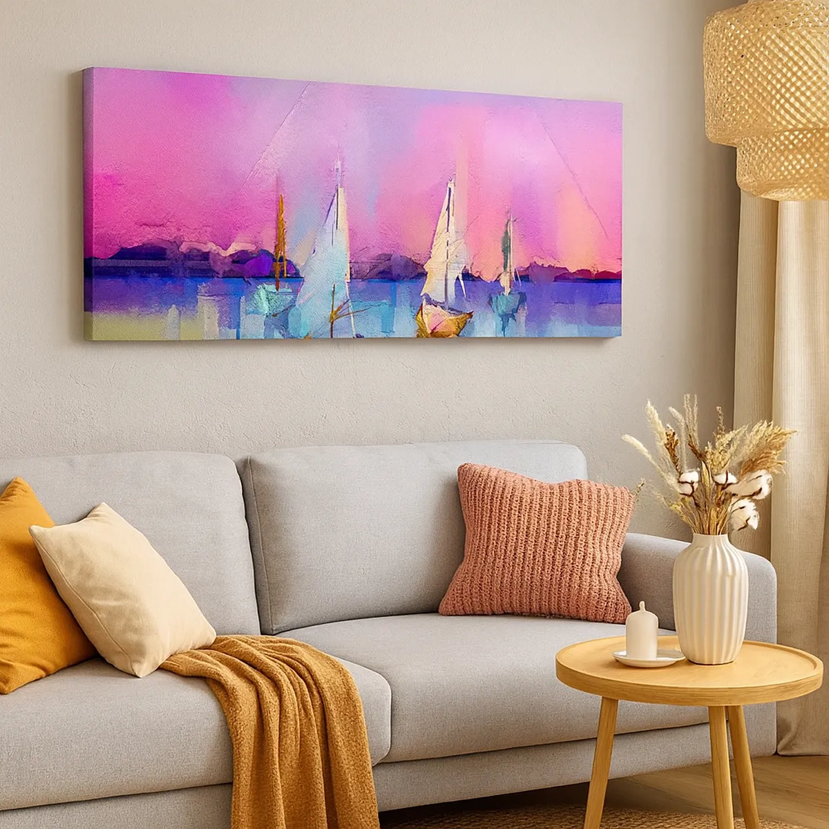 Obraz na płótnie - Kierunek: szerokie wody - 30x30 cm