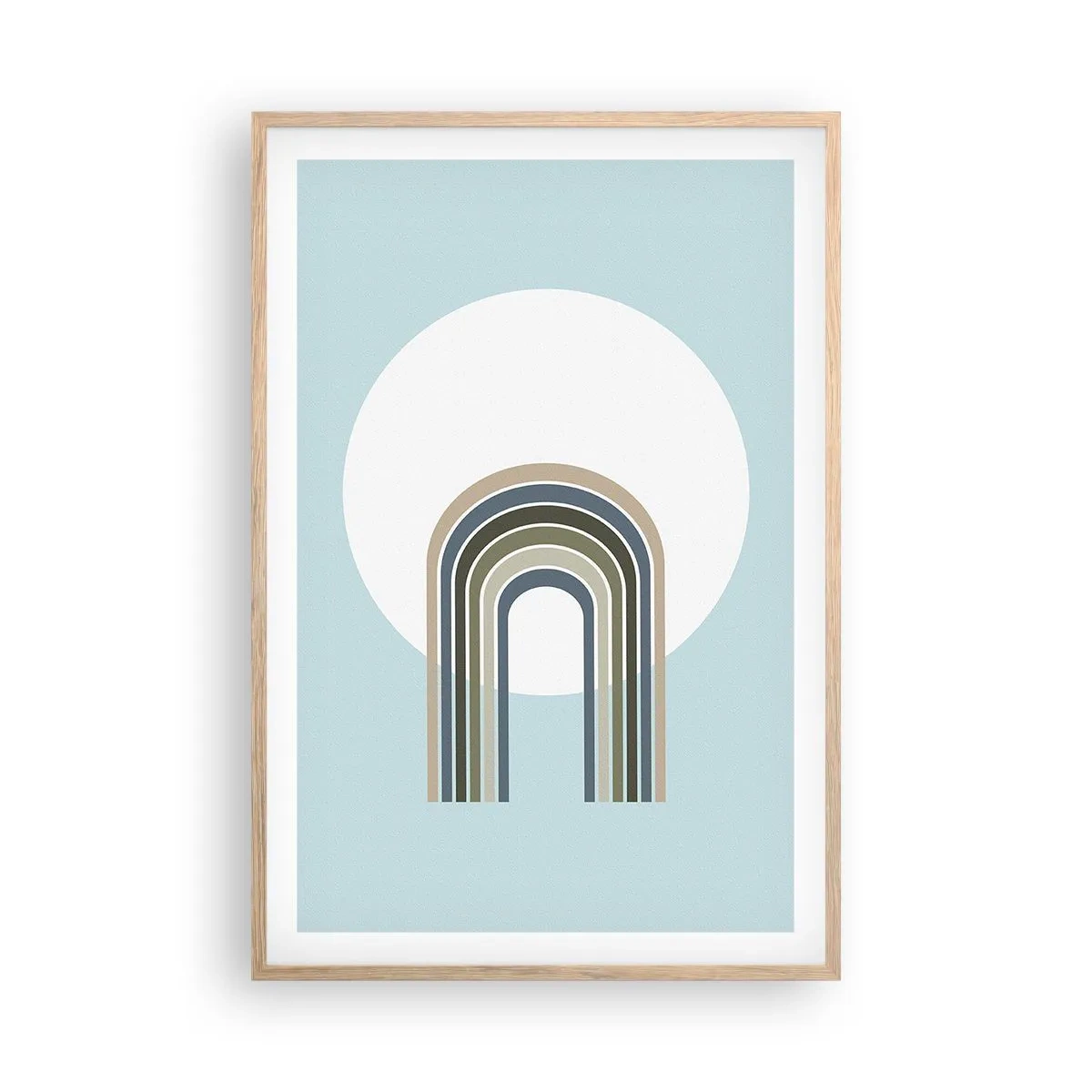 Plakat w ramie jasny dąb - Nieodparte przyciąganie - 61x91 cm