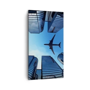 Obraz na płótnie - Widok ze szklanego wąwozu - 45x80 cm