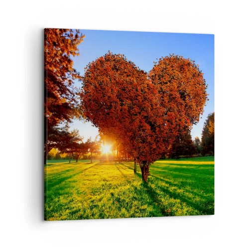 Obraz na płótnie - I jak nie kochać jesieni - 60x60 cm