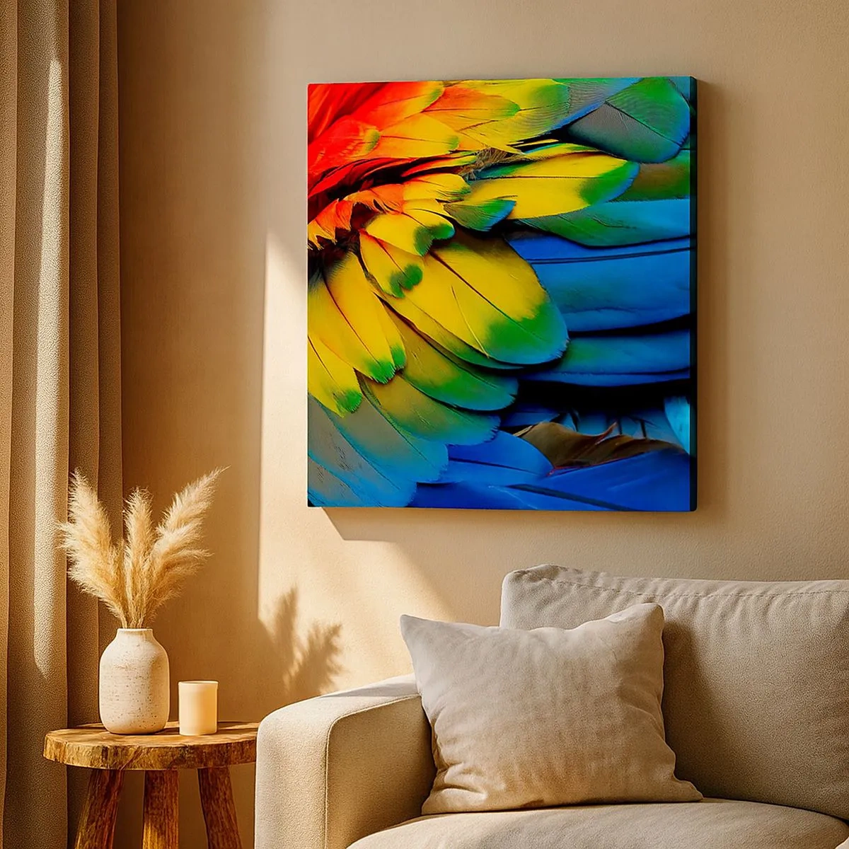 Obraz na płótnie - Rajski ptak - 30x30 cm