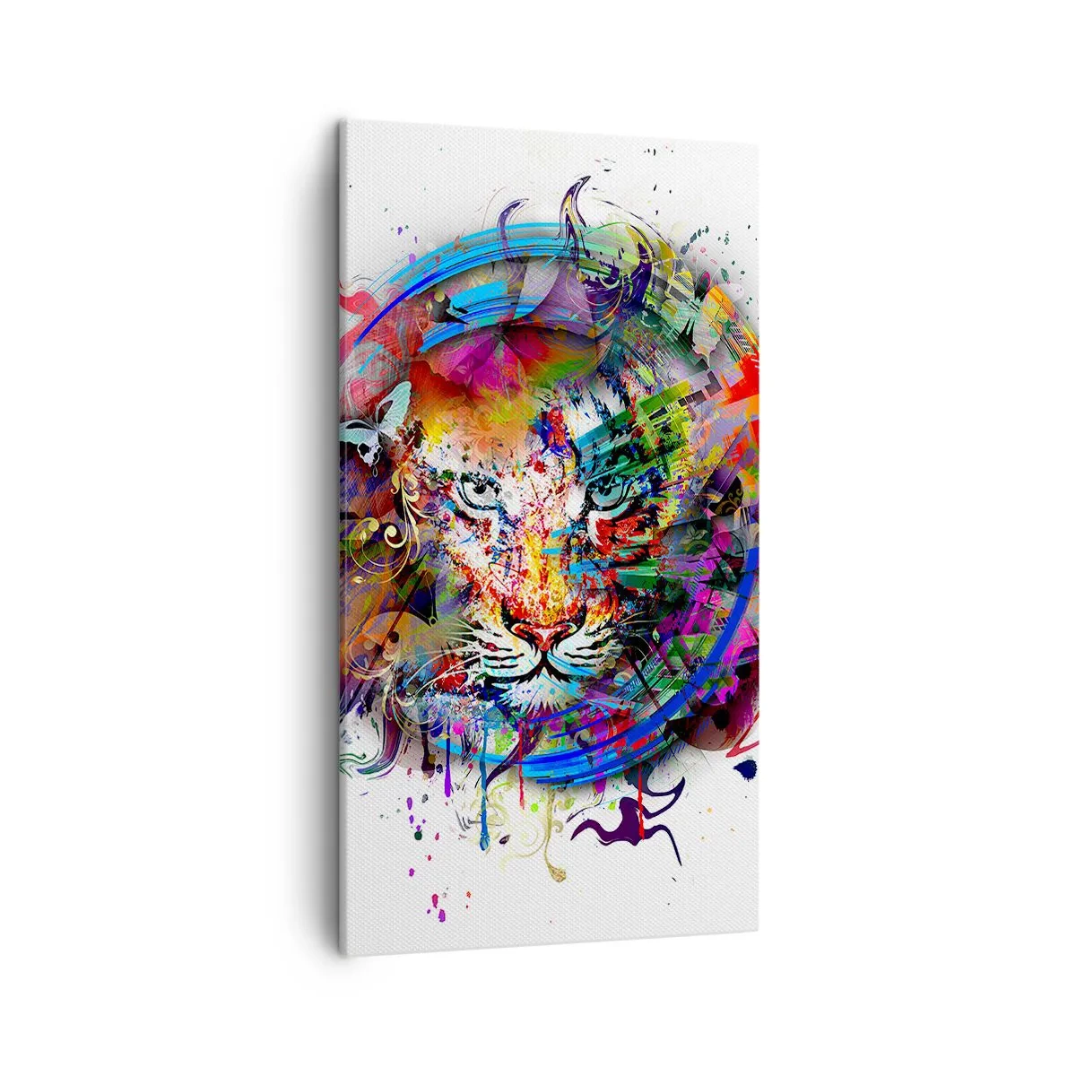 Obraz na płótnie - Czai się za tęczową zasłoną - 45x80 cm