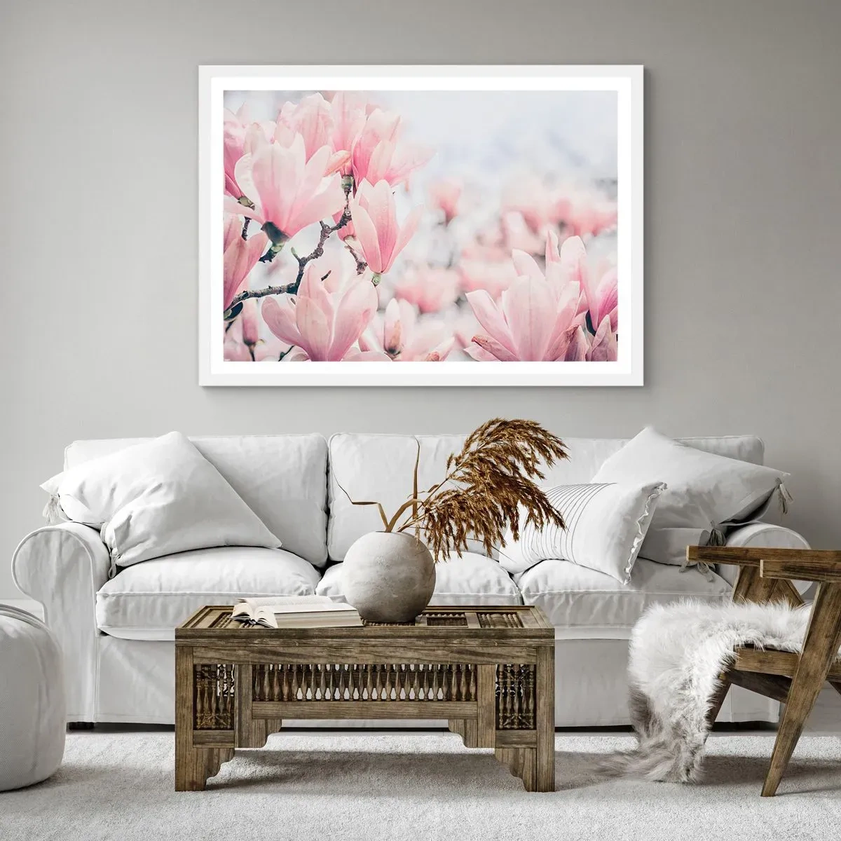 Plakat w białej ramie - Ideał subtelności - 70x50 cm