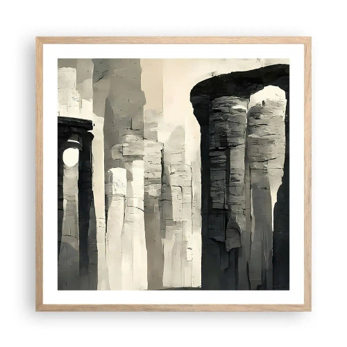 Plakat w ramie jasny dąb - Majestat antyku - 60x60 cm
