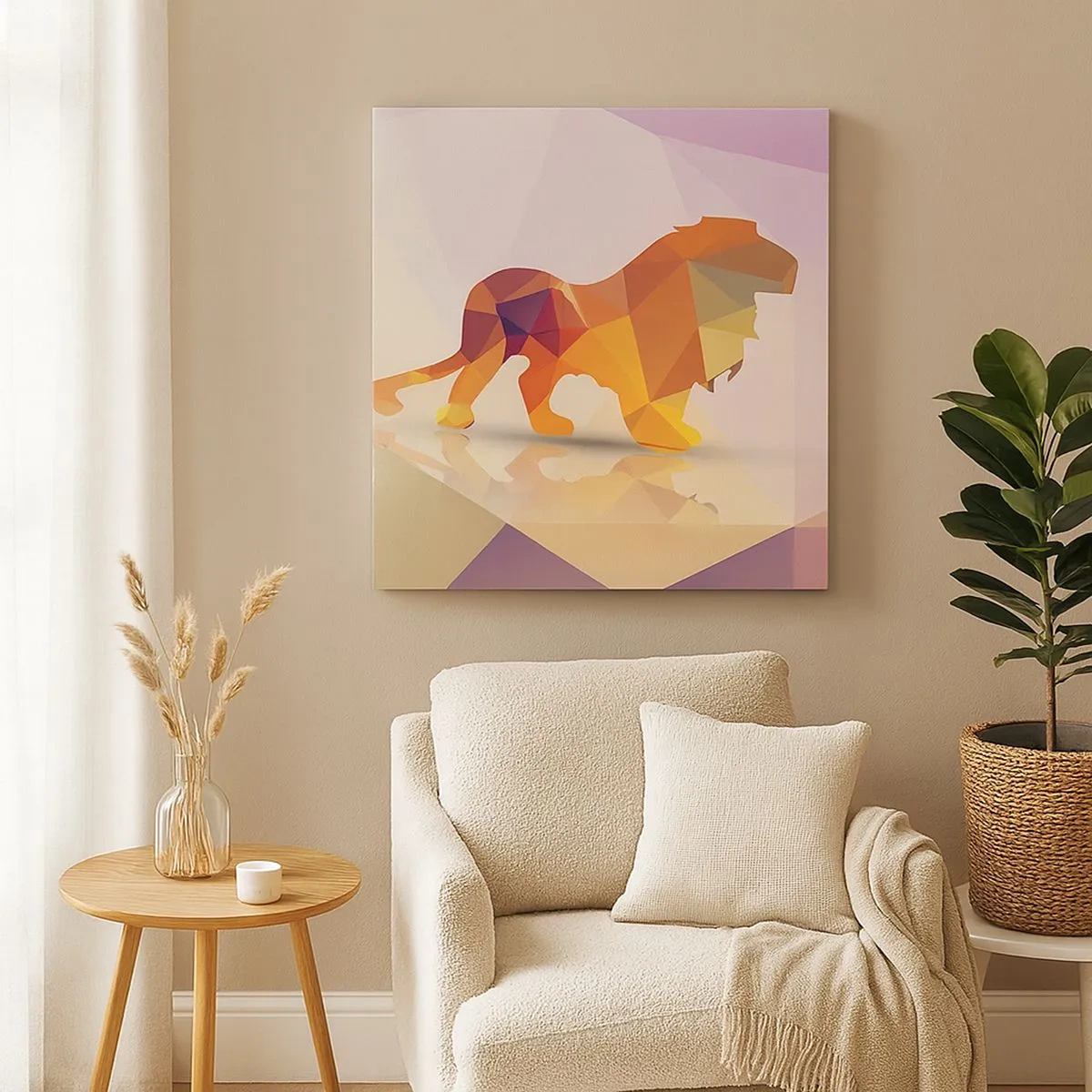 Obraz na płótnie - Diamentowy król - 30x30 cm