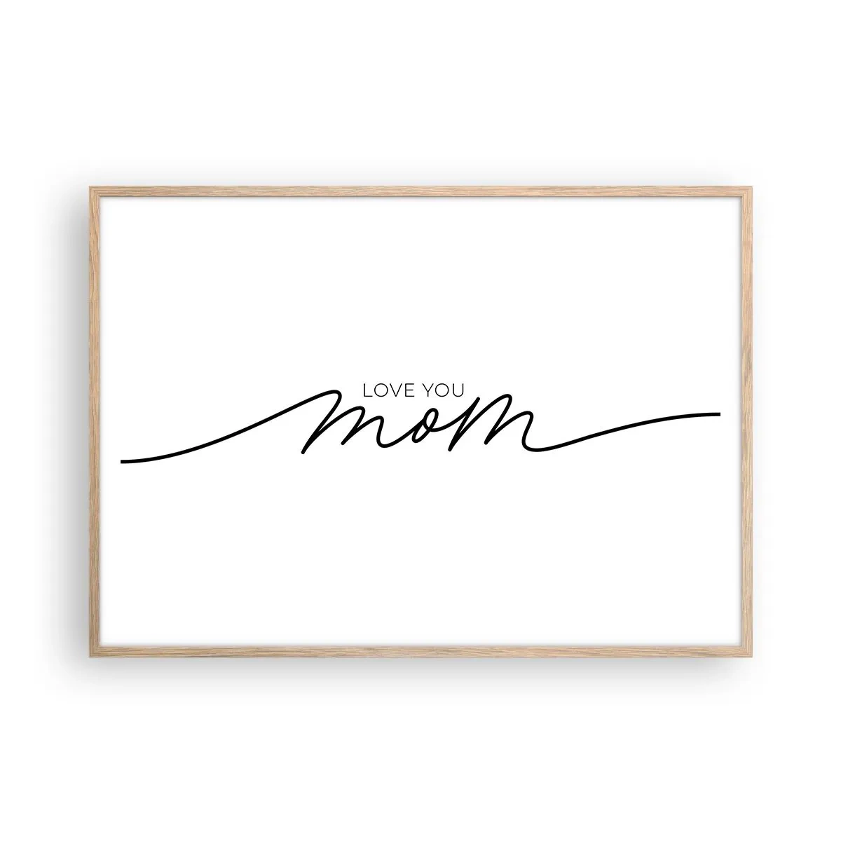 Plakat w ramie jasny dąb - Wielkie wzruszenie - 100x70 cm