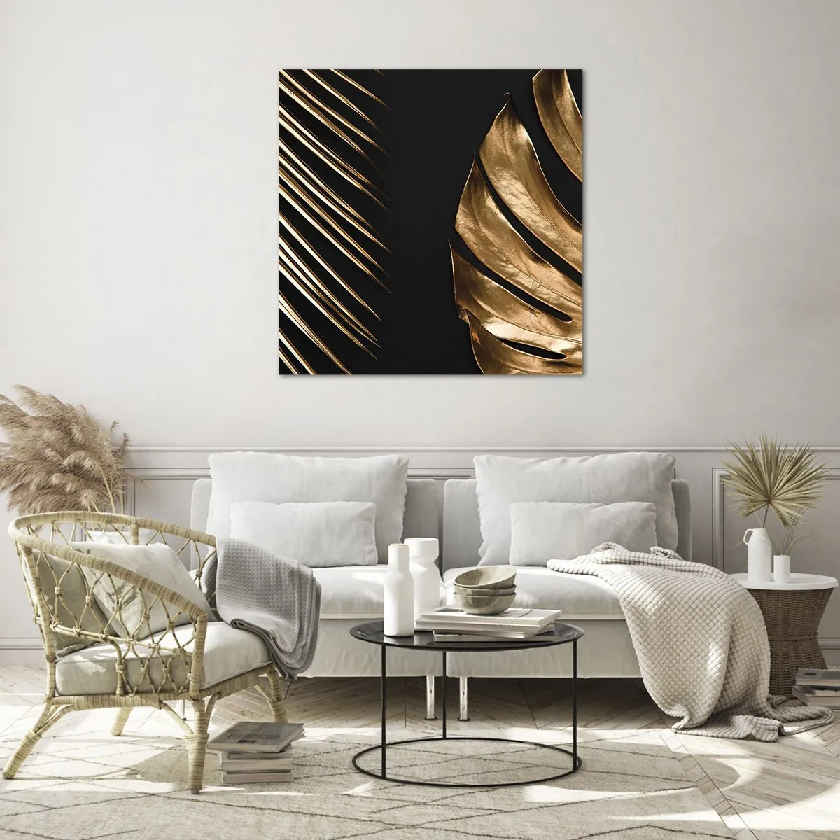 Obraz na szkle - Różne, a równie drogie - 60x60 cm