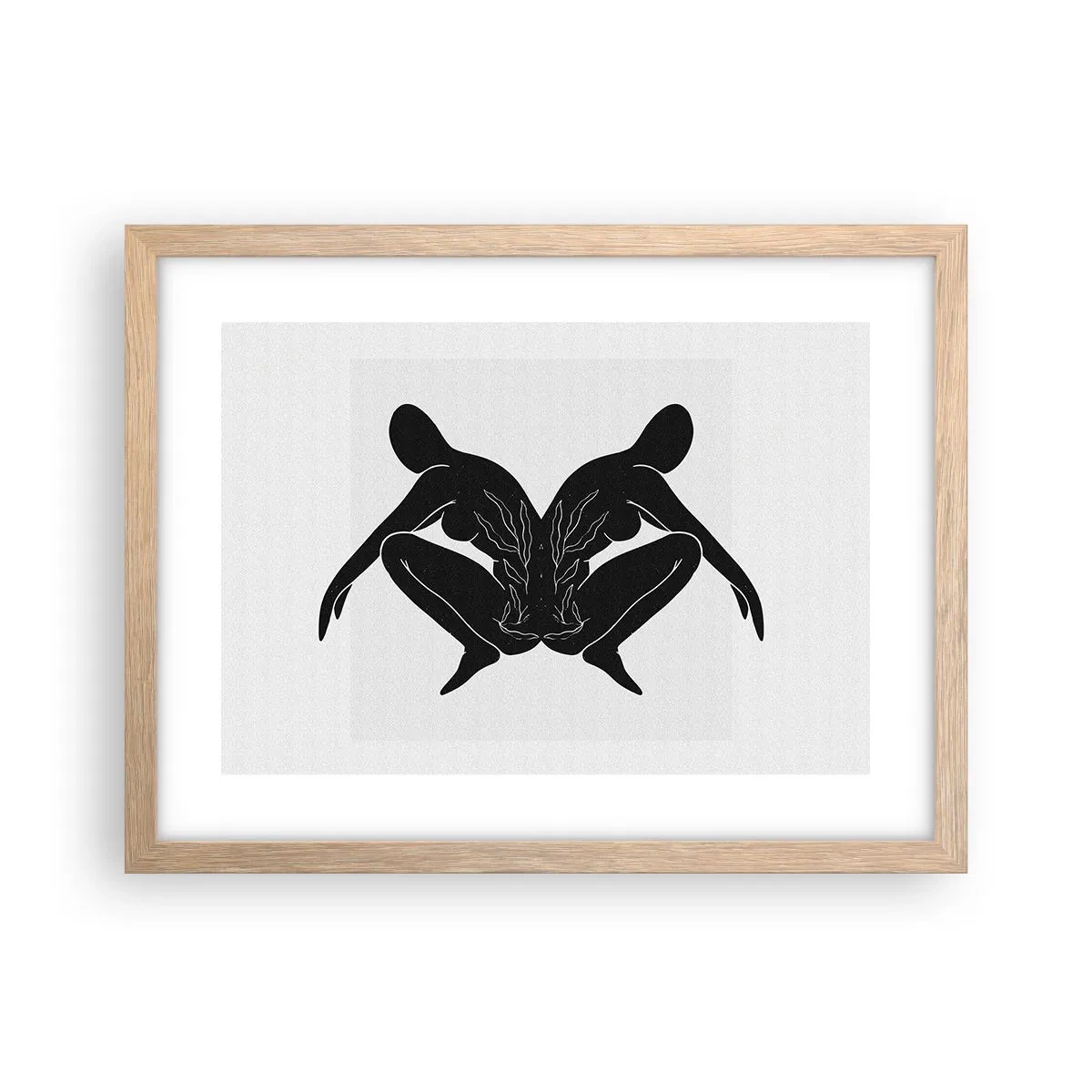 Plakat w ramie jasny dąb - Wspólna dusza - 40x30 cm