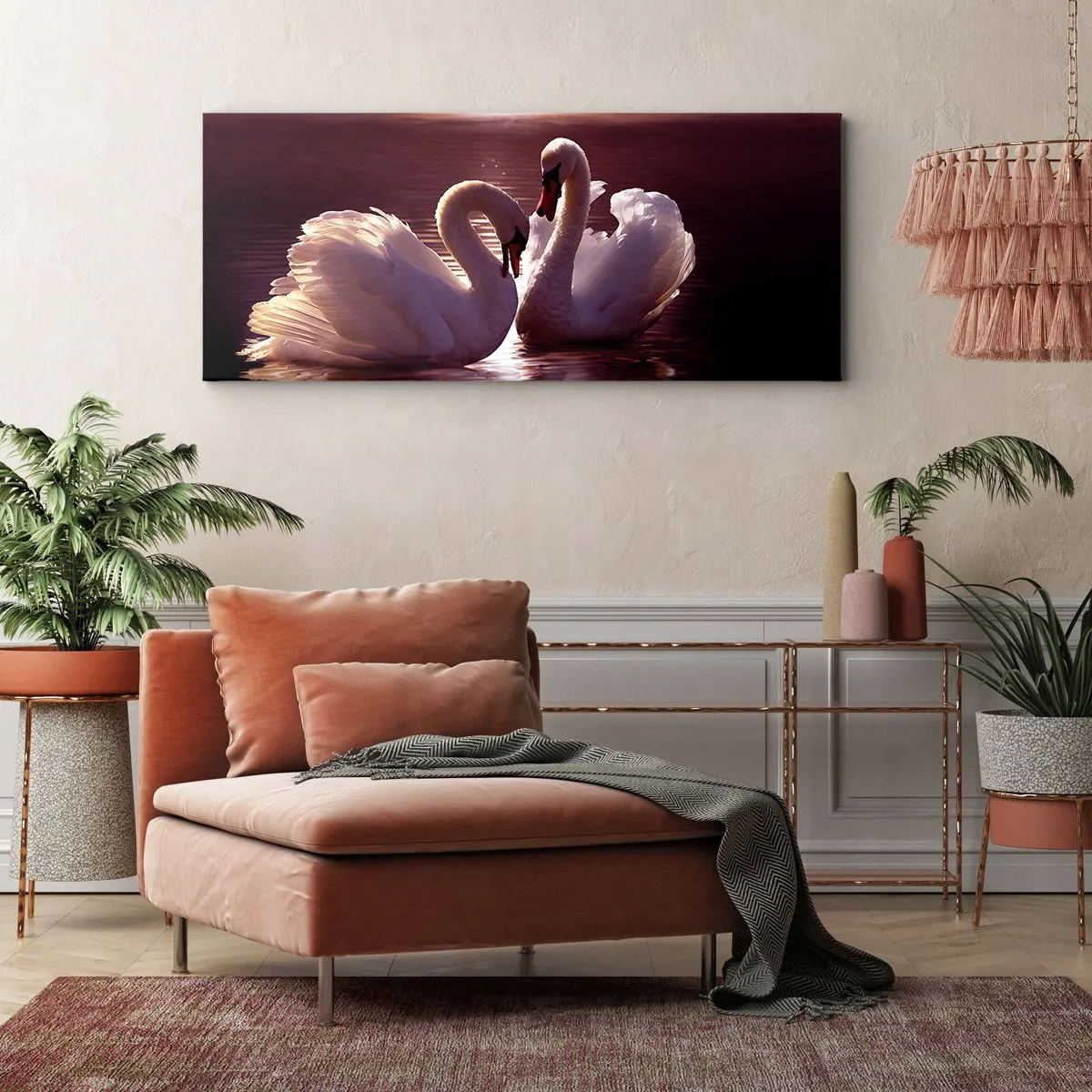 Obraz na płótnie - Aż śmierć nas nie rozłączy - 100x40 cm