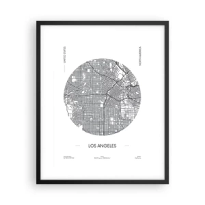 Plakat w czarnej ramie - Anatomia Los Angeles - 40x50 cm