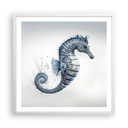 Plakat w białej ramie - Subtelny żart natury - 60x60 cm