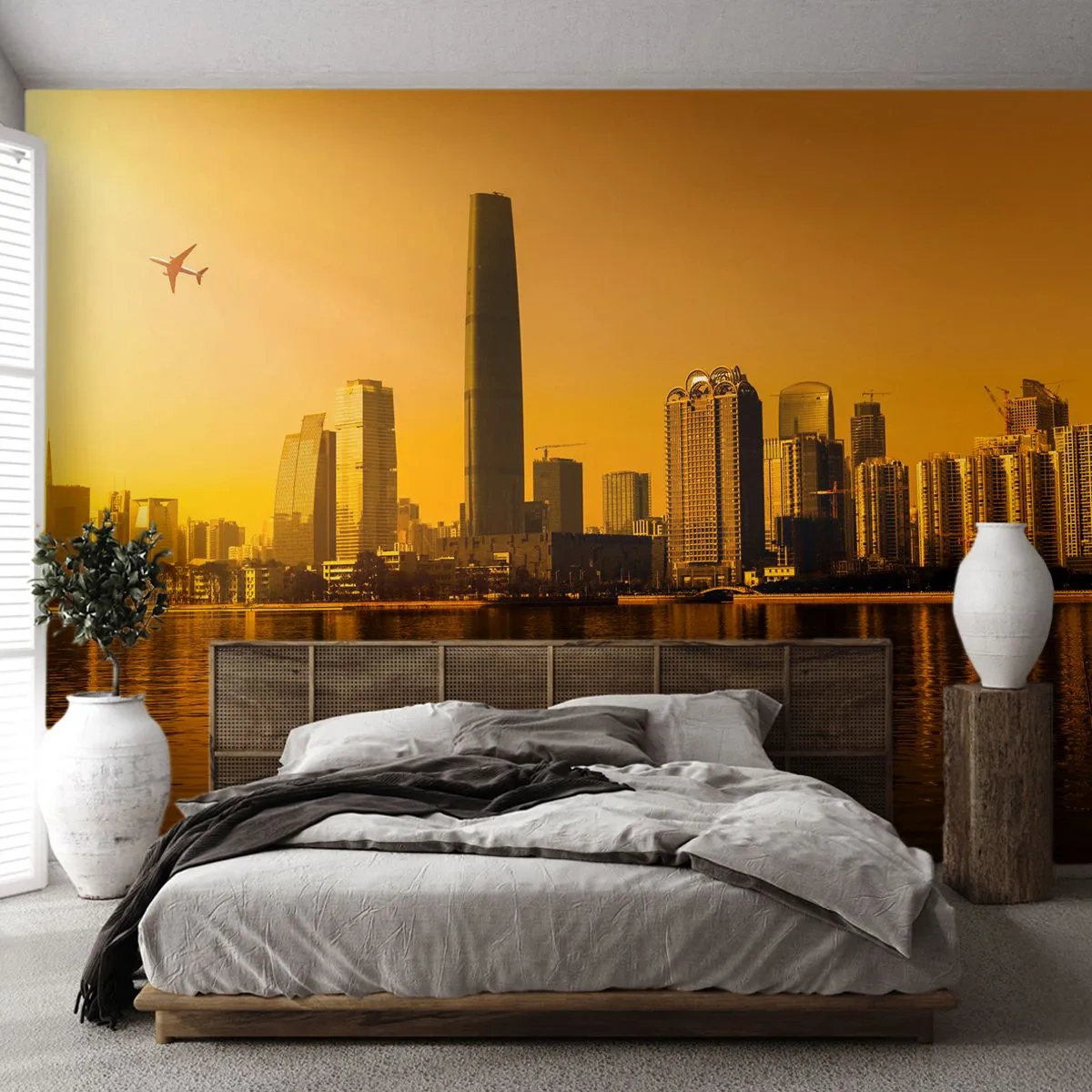 Fototapeta Samoprzylepna Deluxe Sticker - Złote miasto - Krajobraz, Miasto, Architektura - 250x175 cm