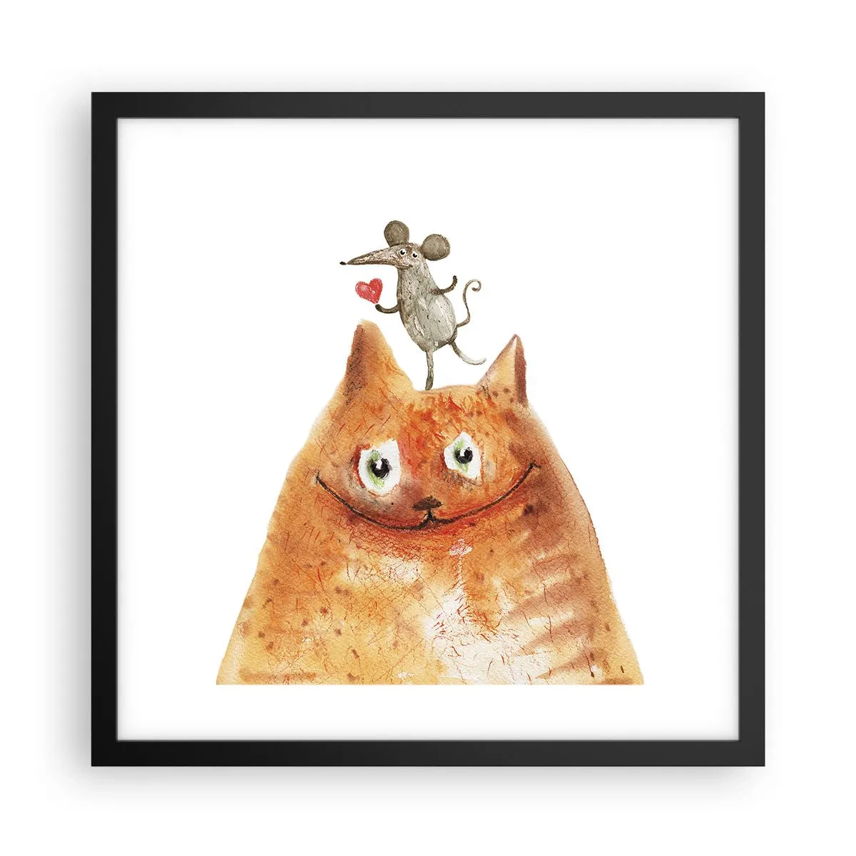 Plakat w czarnej ramie - Paradoksy miłości - 40x40 cm