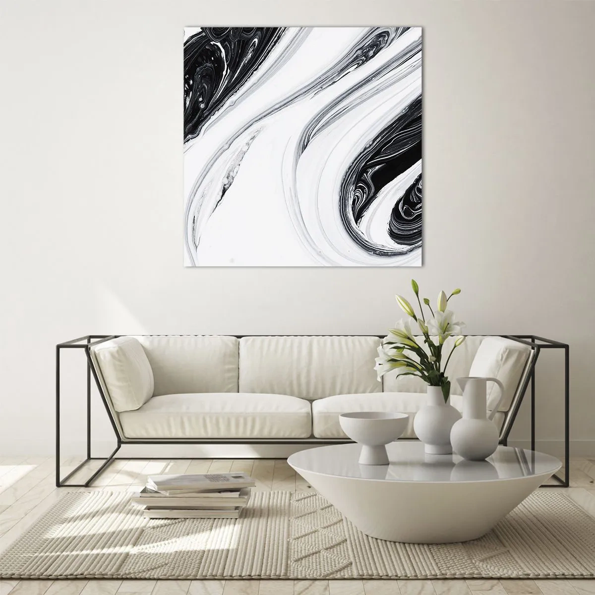 Obraz na szkle - Połączenie przeciwieństw - 70x70 cm