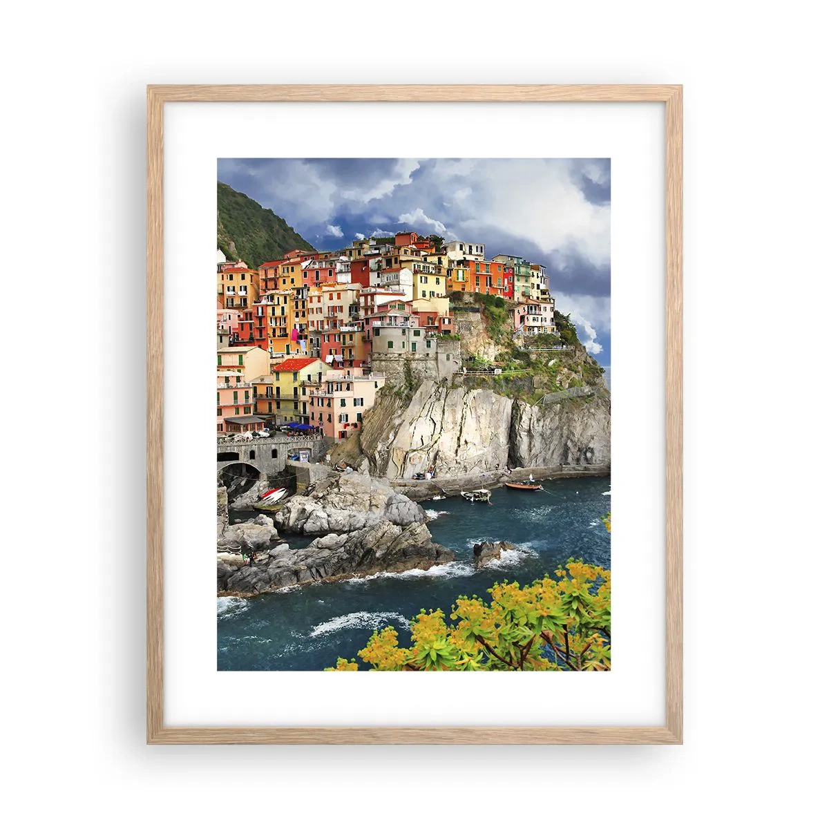 Plakat w ramie jasny dąb - Gromadka przytulona do skał - 40x50 cm