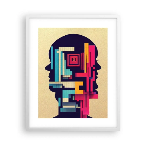 Plakat w białej ramie - Nowe więzi - 40x50 cm