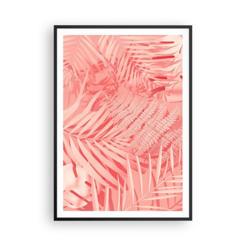 Plakat w czarnej ramie - Różowy koncept - 70x100 cm
