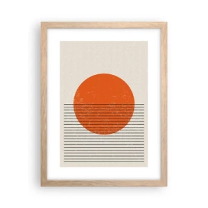Plakat w ramie jasny dąb - Zawsze słońce - 30x40 cm