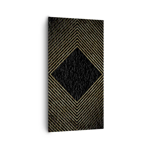 Obraz na płótnie - Geometria w stylu glamour - 65x120 cm