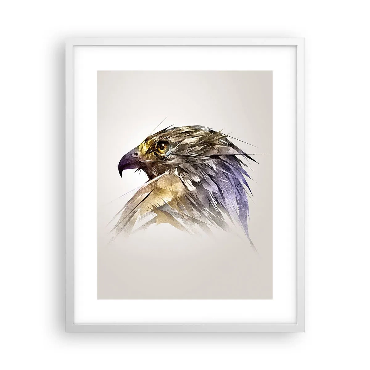 Plakat w białej ramie - Portret wojownika - 40x50 cm