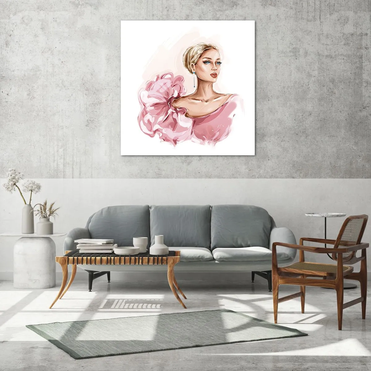 Obraz na szkle - Jak malowana… - 60x60 cm