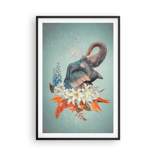 Plakat w czarnej ramie - Ryk radości - 61x91 cm