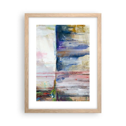 Plakat w ramie jasny dąb - Barwne wrażenia i skojarzenia - 30x40 cm