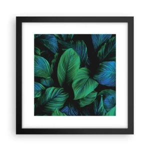 Plakat w czarnej ramie - W zielonym tłumie - 30x30 cm