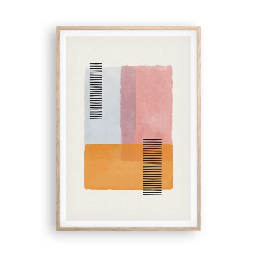 Plakat w ramie jasny dąb - Z kąta w kąt - 70x100 cm