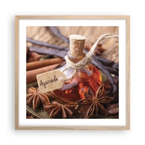 Plakat w ramie jasny dąb - Ku jedności ciała i ducha - 50x50 cm