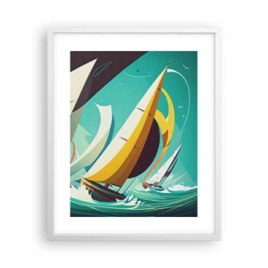 Plakat w białej ramie - Z żywiołami za pan brat - 40x50 cm