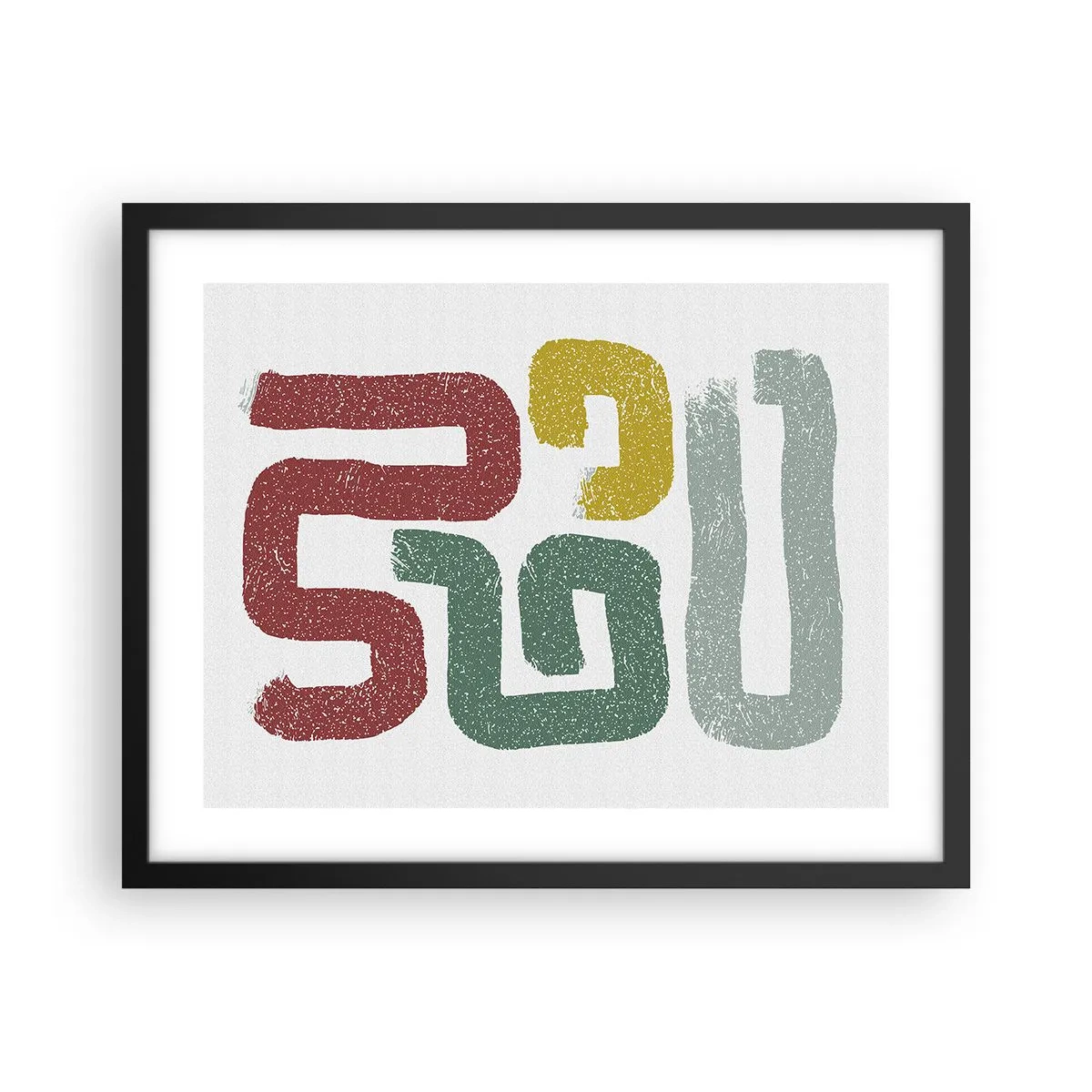 Plakat w czarnej ramie - W nieznanym języku - 50x40 cm