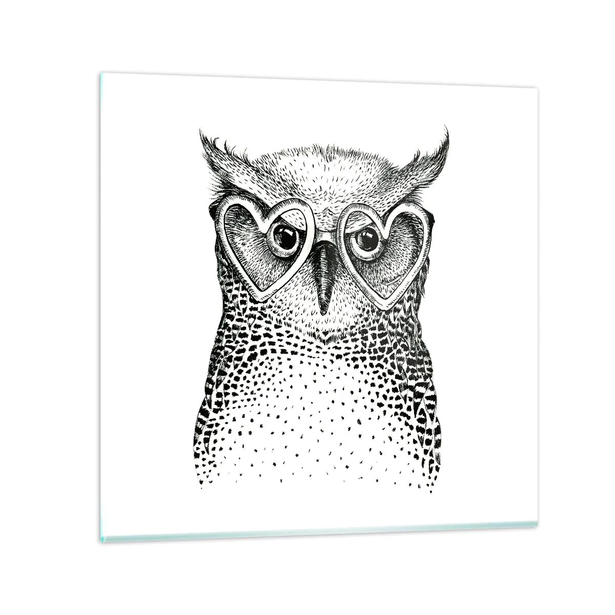 Obraz na szkle - Mądrze i z miłością - 50x50 cm