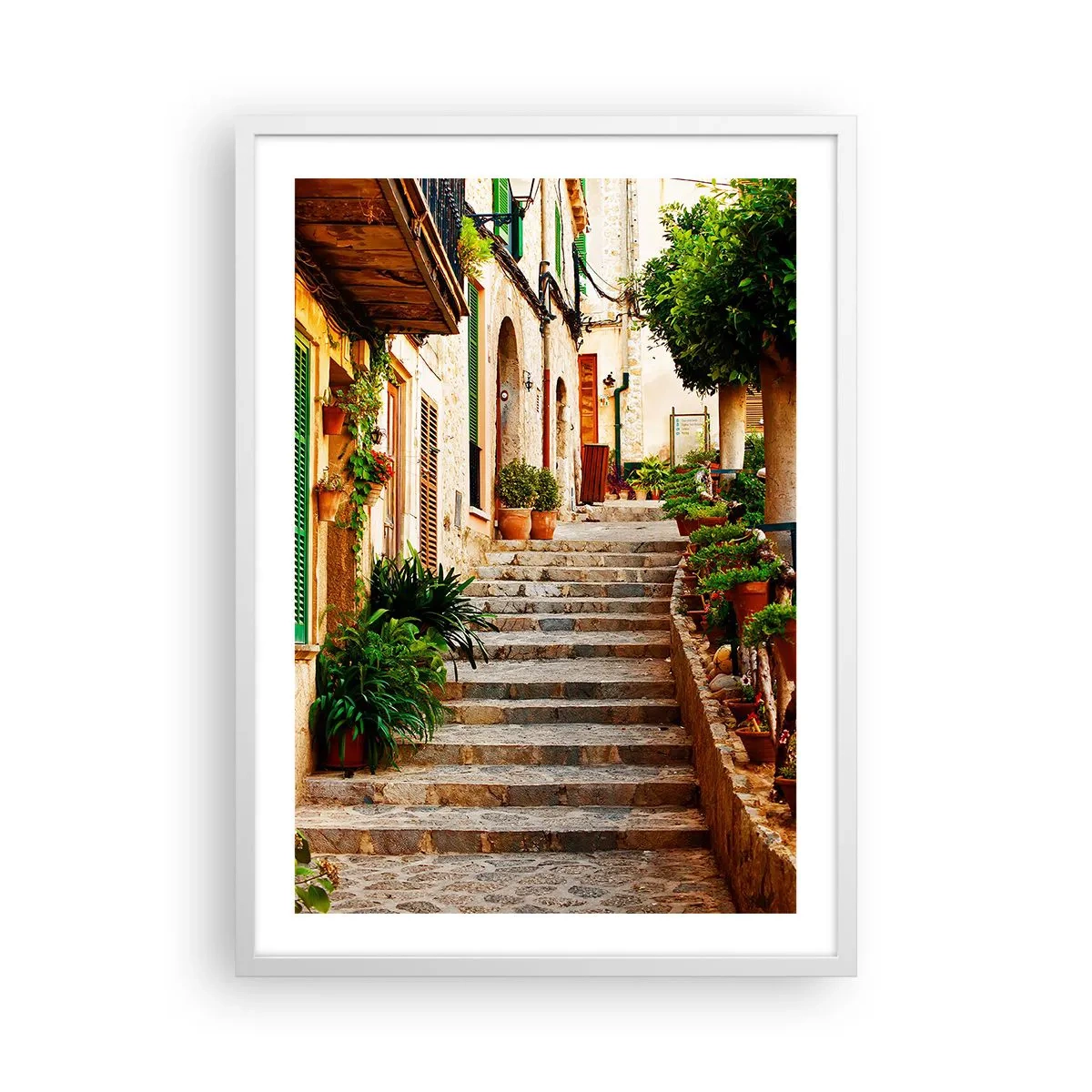 Plakat w białej ramie - Czar hiszpańskich wakacji - 50x70 cm
