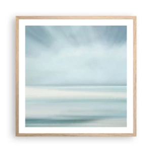 Plakat w ramie jasny dąb - Spokój aż po horyzont - 60x60 cm