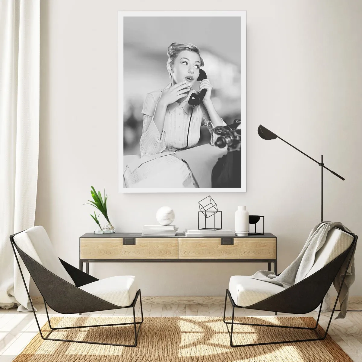 Plakat - Halo, tu lata 50. - 30x40 cm