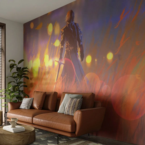 Fototapeta Premium Sand - Błędny rycerz - Abstrakcja, Fantasy, Wojownik - 200x140 cm